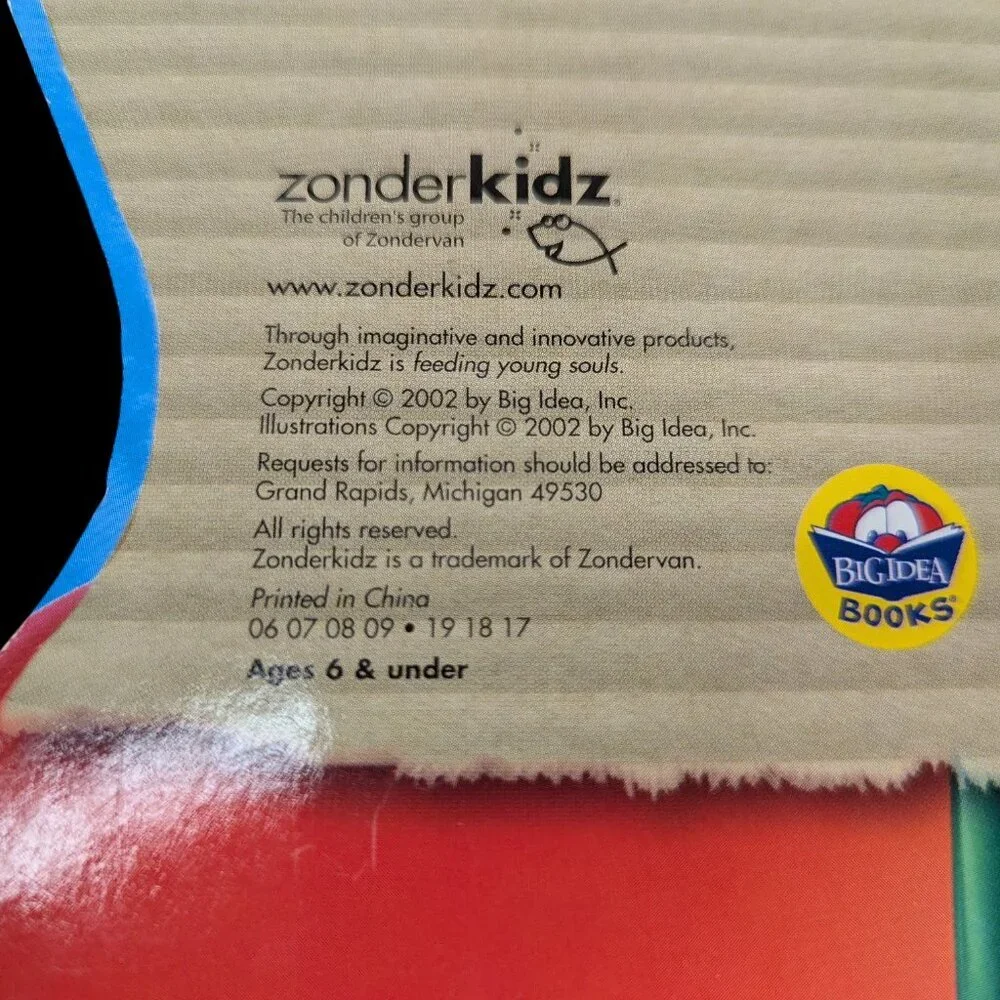 Veggie Tales Zonder Kids 2002 God Made You Special Large Board Book